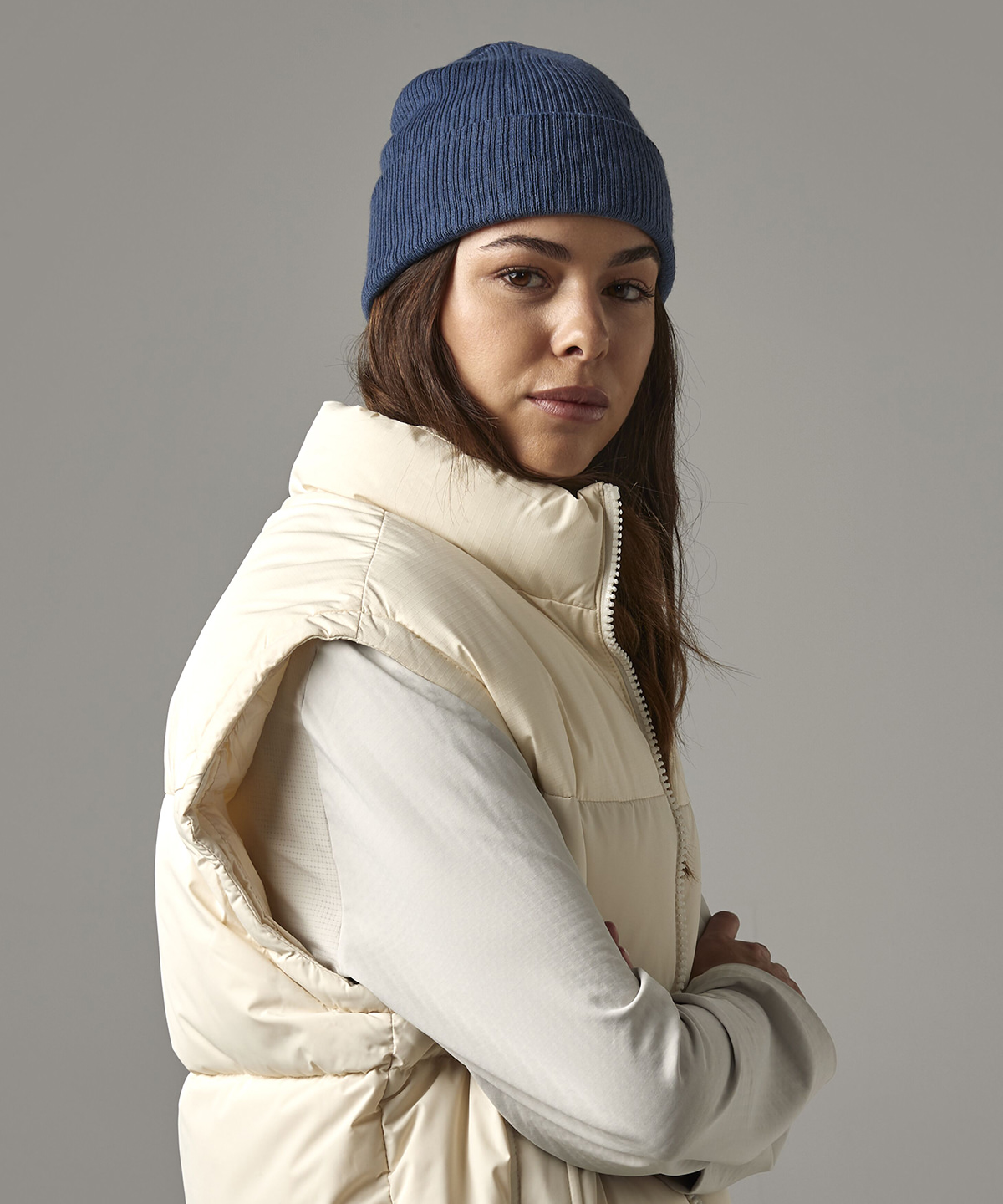 Beechfield B376R Polylana® Ribbed Beanie – Sustainable Soft-Touch Women's Winter Hat