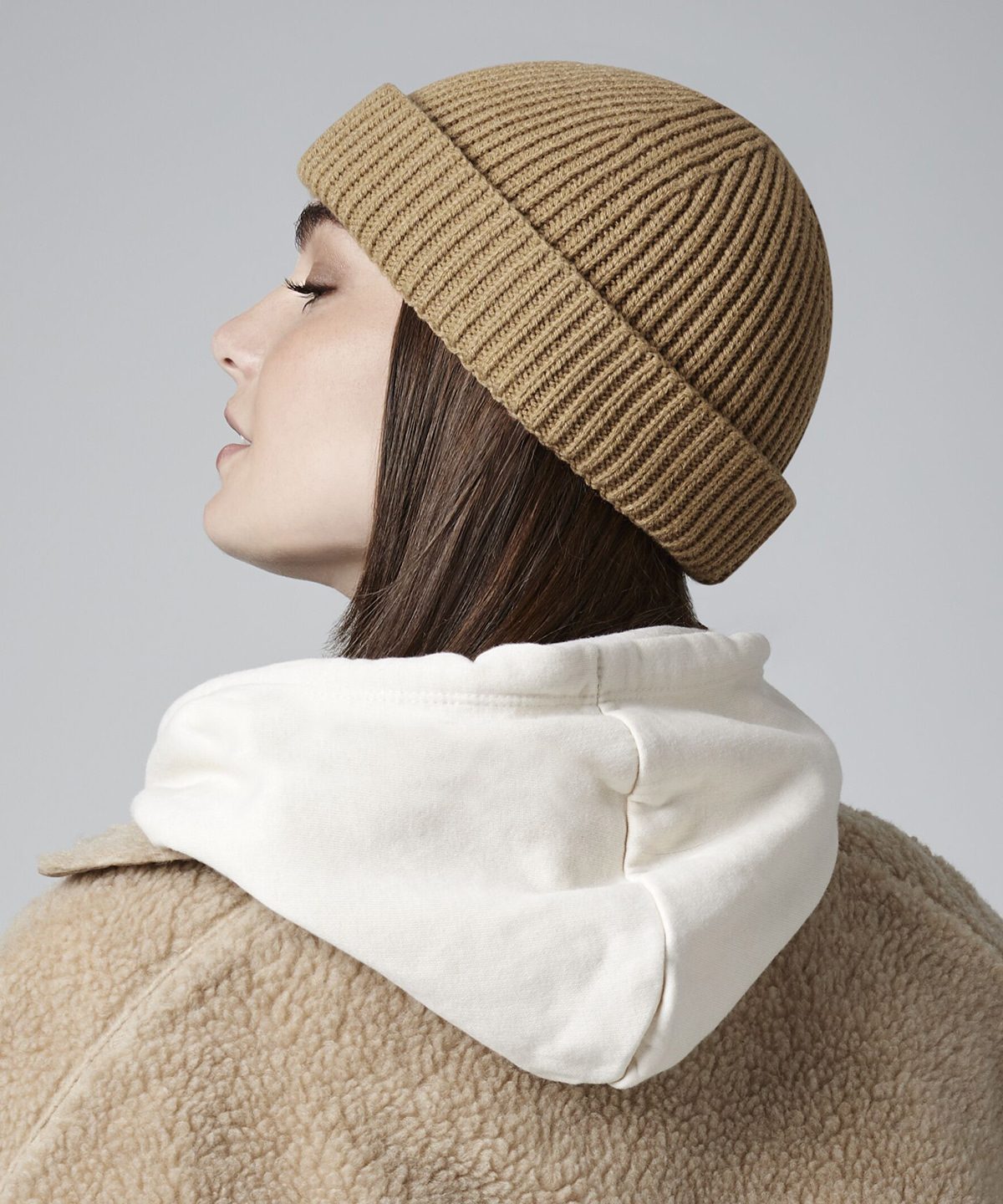 Ladies Winter Beechfield Harbour Beanie – Recycled Fisherman-Style Cuffed Hat- B383R