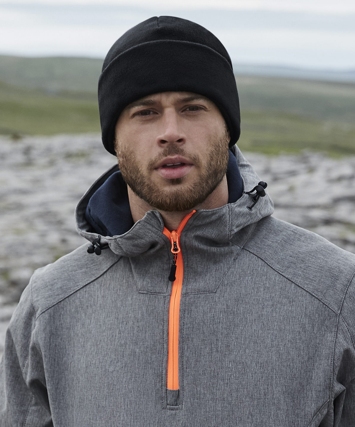 Recycled Fleece Cuffed Beanie – Quick-Dry Eco Warmth Beanie