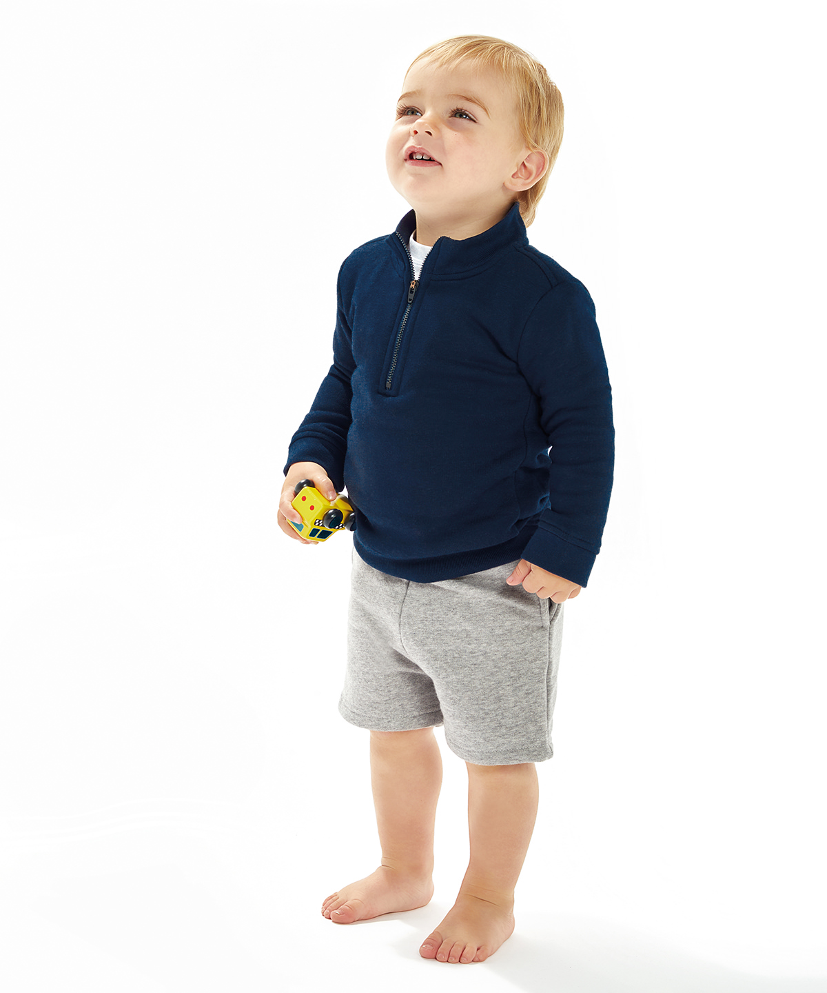 Babybugz ¼-Zip Organic Baby Sweatshirt – Sustainable Fleece Pullover for Babies