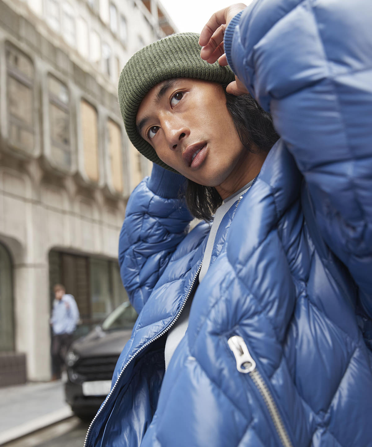 Classic Engineered Deep-Cuffed Beanie – Recycled Double-Layer Knit Hat B385R