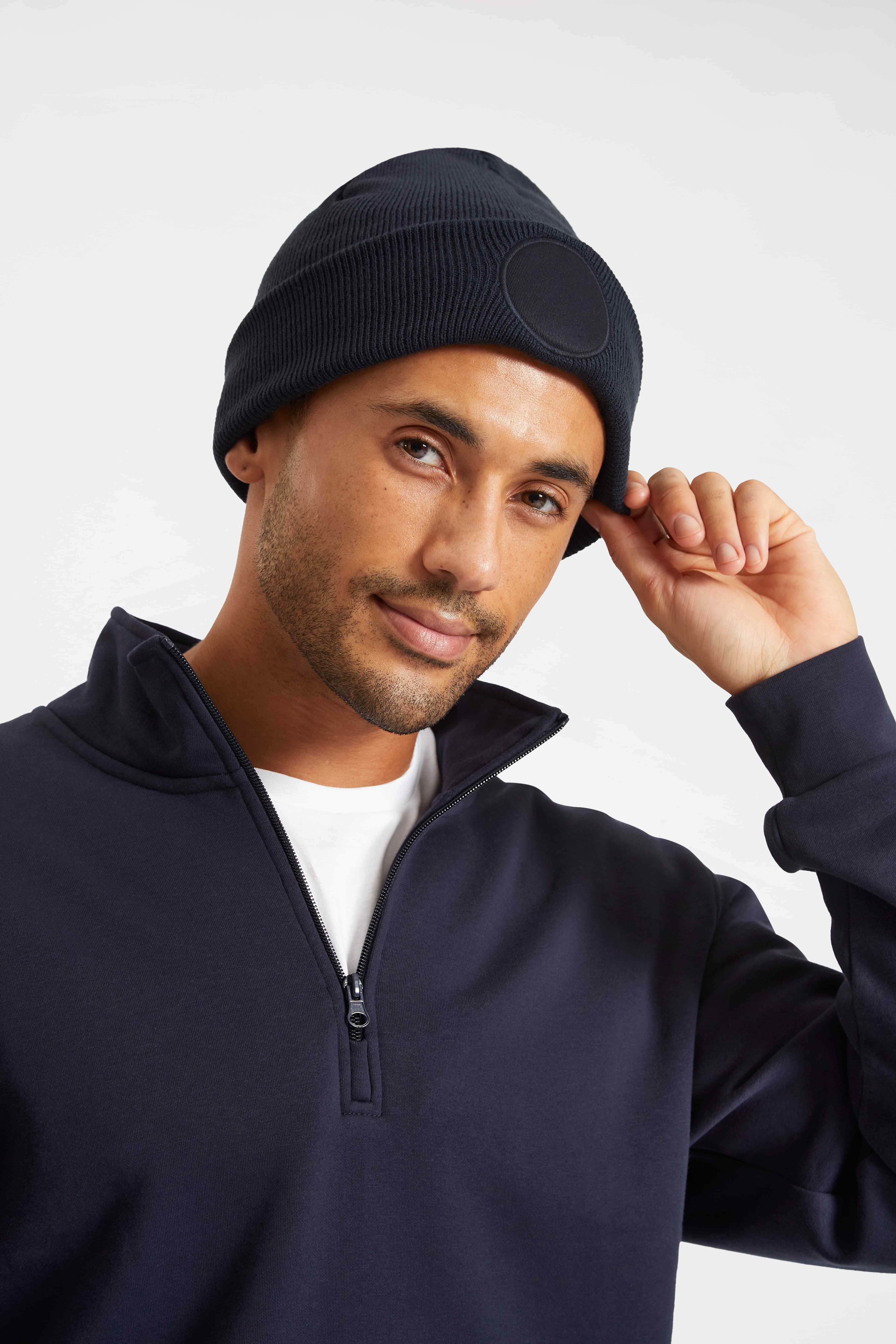 Circular Patch Beanie 