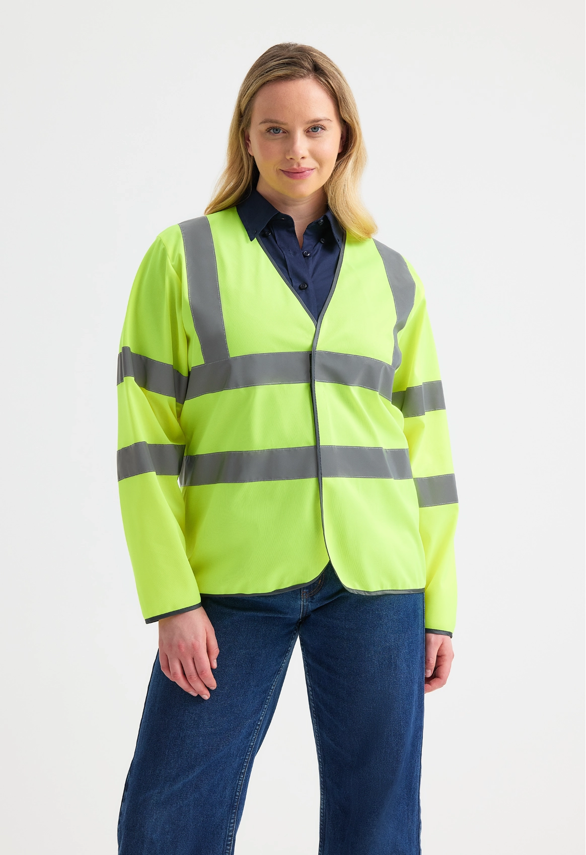 Long Sleeve Hi Vis Safety Waistcoat